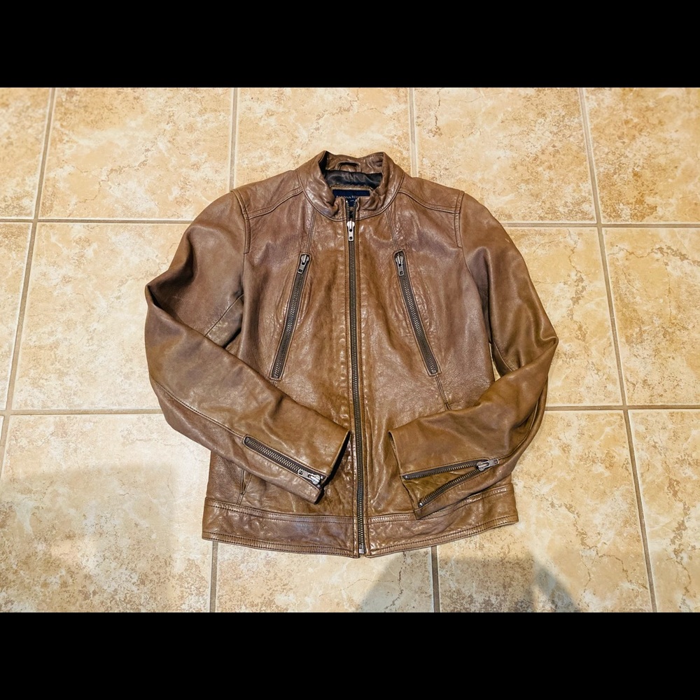 Banana Republic genuine leather jacket, Size Small
